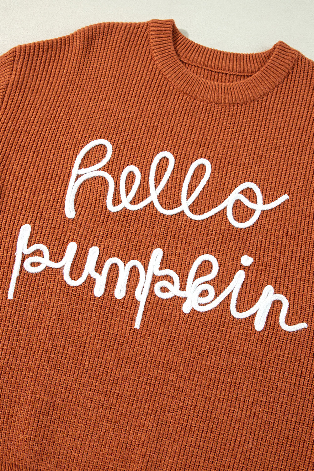 Flamingo Hello Pumpkin Graphic Sweater